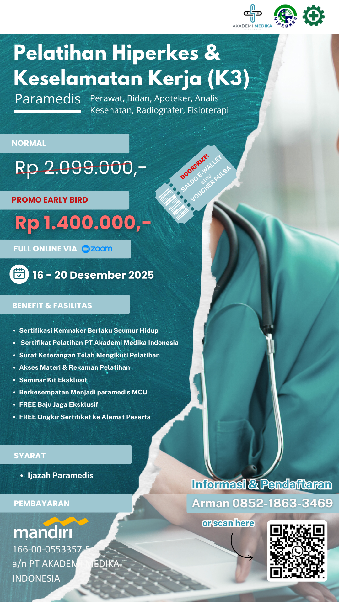 Pelatihan Hiperkes dan KK Khusus Paramedis