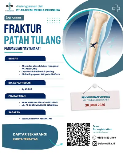 Poster Pengabdian Masyarakat Melalui Media Sosial - Fraktur (Patah Tulang)