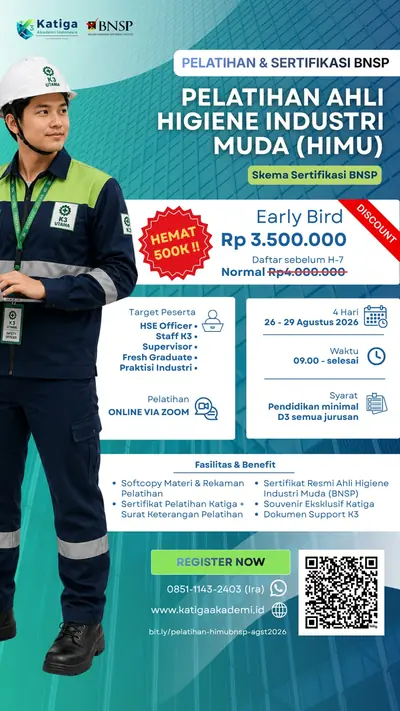 Poster Pelatihan Higiene Industri Muda (HIMU) BNSP