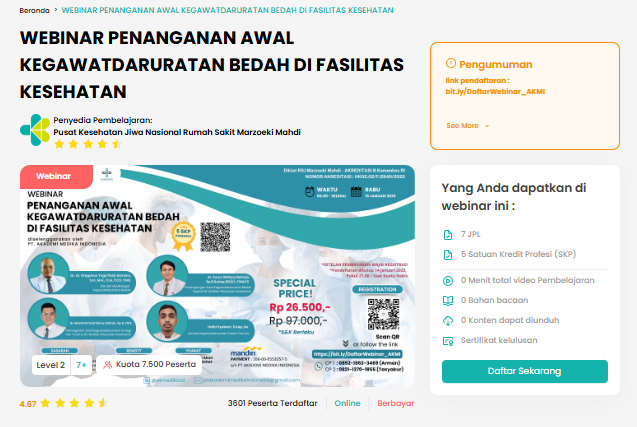 Poster Penanganan Awal Kegawatdaruratan Bedah di Fasilitas Kesehatan