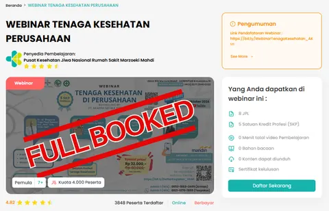 Poster Webinar Tenaga Kesehatan di Perusahaan